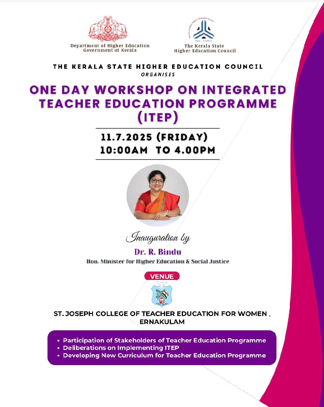 ONE DAY WORKSHOP ON ITEP